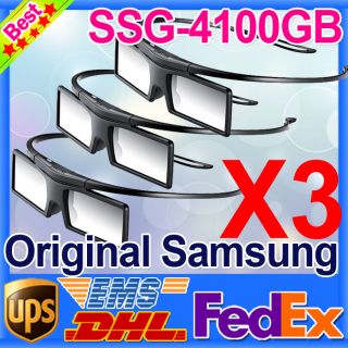 3pcs x 2012 Samsung 3D TV Glasses SSG 4100GB (ssg 3100gb/ss​g 3050gb 