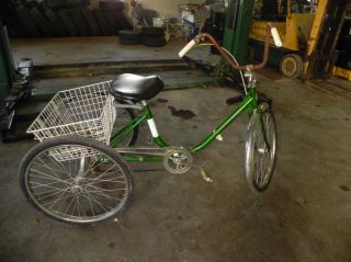   Royal Enfield Adult 3 Wheel Tricycle w/ Rear Basket Bike Bicycle