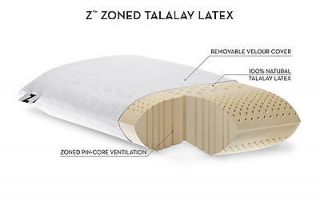 100% Natural Zoned Talalay Latex Queen Pillow HIGH / PLUSH