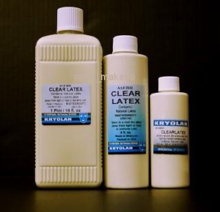 Kryolan Liquid Latex Clear Vulcanized Fake Skin Noses Chin Parts 2541 