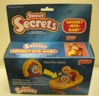 844 Galoob Sweet Secret Locket Bye Baby Nite Nite Baby