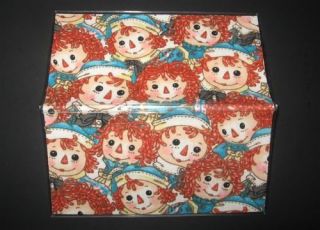 RAGGEDY ANN AND ANDY Vinyl&Fabric 2 Year Calendar Planner ADORABLE!!