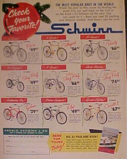 1965 Schwinn Sting Ray~Corvette~Fleet~Typhoon Bicycles~Bike Christmas 