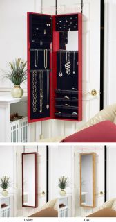 Jewelry Armoire for Rings, Necklaces Bracelets with 2 Mirrors Wall 