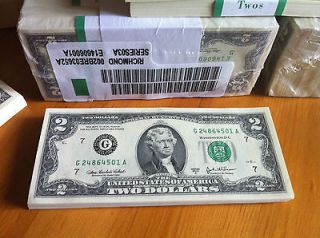   DOLLAR BILLS 2003 A IN SERIAL # ORDER UNCIRCULATED ($40 FACE VALUE