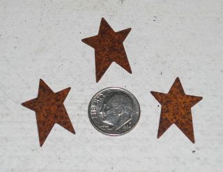 12   1 Primitive Rusty Tin STARS   craft supply