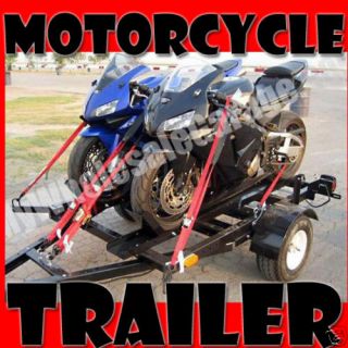   Stand Up Dual Bike Motorcycle Open Trailer NEW 4x6 Self Assemble Kit