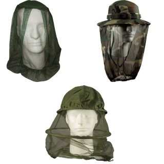 Military Mosquito Head Net (Insect Repellant Netting, Army Camping 