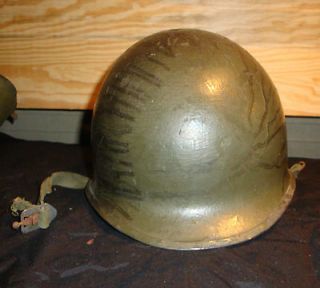 M1 Army Helmet Swivel Bail With Firestone Liner Marked U.S. 51 and F 
