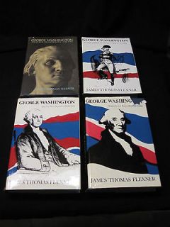   Washington Biography Complete Set by James Thomas Flexner HC 1965 1972