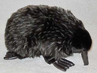 12 Plush Black & Grey Australian Edna the Anteater by Minkplush