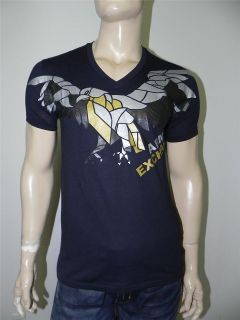 New Armani Exchange AX Mens Slim/Muscle Fit Graphic Shiny Eagle Tee 