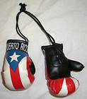 Puerto Rico Rican boxing gloves mini Olympics soccer car mirror 