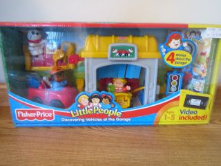  Price Little People New Box video car wash vehicles garage gas station