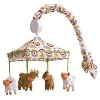   Baby Nursery Beansprout WITH A MOO MOO Musical Crib Mobile COW Sheep