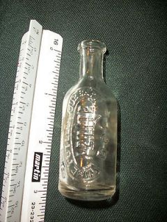   Vintage Antique Petite Doll Baby Glass Bottle Time to Feed Your Baby
