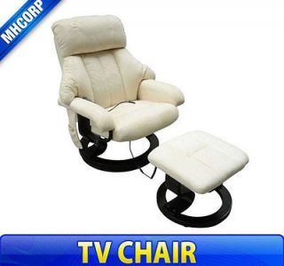 Ultra Suede TV Office Home Luxury Massage Chair Soft w/ Ottoman Seat