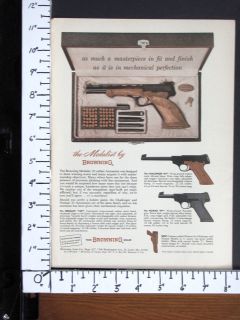   22 Rim Fire Automatic Pistols magazine Ad Medalist handgun w2609