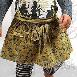 Paper Wings Yellow Cord Skirt for Baby or Toddler