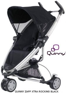 QUINNY ZAPP XTRA BUGGY / STROLLER ROCKING BLACK   ULTRA COMPACT   NEW