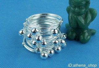 Wholesale 10pcs S80 silver baby bell bracelet bangle BA25