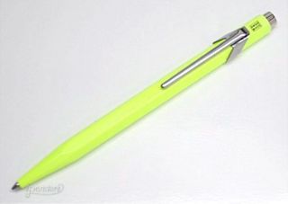 Caran dAche Swiss Made Ballpoint Pen, Fluorescent Yellow
