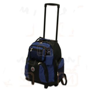 18 Rolling Backpack Wheeled College Bookbag Travel Carry on New 