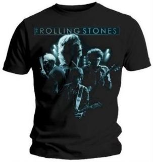 Rolling Stones Band Glow Logo Mens T Shirt   New & Official In Bag 