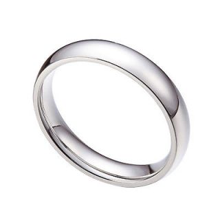 Mens Womens Silver 4mm Stainless Steel Wedding Band Ring Size 5 11 