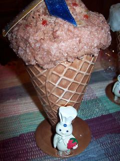 Pillsbury Doughboy : Chocolate Ice Cream Sundae Candle ! NEW !