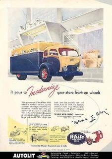 1951 White Model 3000 COE Truck Ad Proof Lot