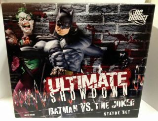 ULTIMATE SHOWDOWN BATMAN VS JOKER STATUE SET DC Direct Cold Cast 