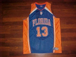   NCAA Florida #13 Blue Orange Basketball Jersey M 