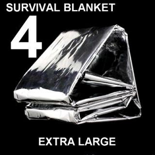 XL Survival BLANKET Emergency Tent Solar Thermal Waterproof Back 