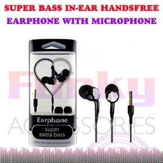SUPER BASS IN EAR HANDS FREE HEADSET MICROPHONE FOR HTC RAIDER