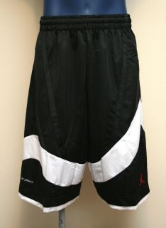   Nike Jumpman AJ10 Mens Basketball Shorts Black/White #451634 010