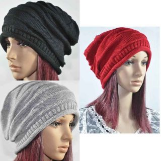 Colors Men Women Soft Baggy Slouchy Chic Drape Design Ski Beanie Hat 