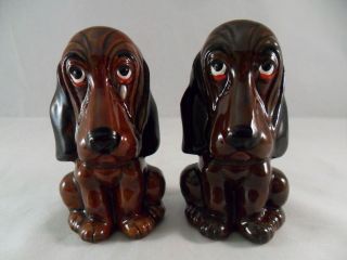 Dogs / Salt & Pepper / Enesco Imports / Japan / Clay Pottery