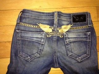 Robins Jeans Marilyn Capri Shorts w/Gold Square Studs ~Size 24~