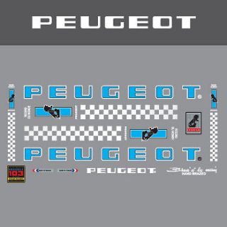 0359 Peugeot Bicycle Frame Stickers   Decals   Transfers