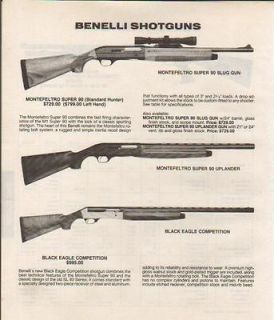 1992 BENELLI AD SUPER 90 BLACK EAGLE SHOTGUN