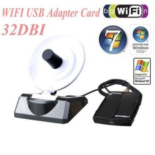   !New SINMAX High Power 11b/g/n Wireless Wifi USB Adapter Card 32DBI