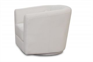 Diamond Sofa Angelica Low Profile Swivel Chair White angelicaw
