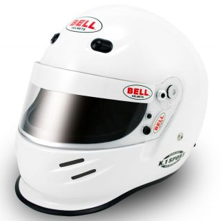 Bell K.1 Sport Auto Racing Helmet SA2010   Medium / White (Free Bag)
