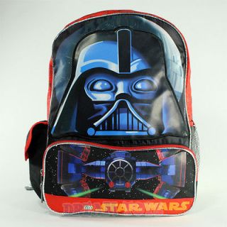 LEGO Star Wars Darth Vader 16 Backpack   Boys School Book Bag LARGE