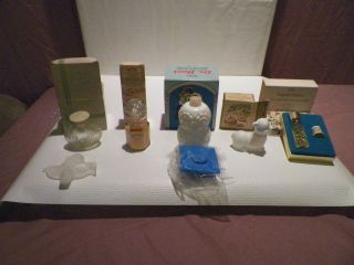 Lot of 5 Avon Perfume Bottles w/ Boxes Dr Hoot Owl Little Lamb 