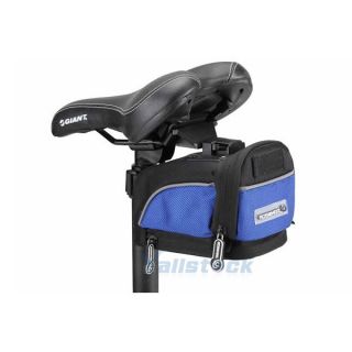 Cycling Bicycle Bike Saddle Outdoor Pouch Seat Bag Package Blue