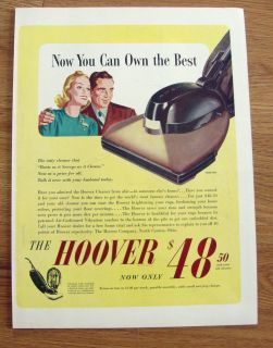1941 Hoover Vacuum Cleaner Ad Now You Can Own the Best Model 305