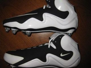 Nike Zoom Flyposite D Football Cleats size 14 Speed Black and White