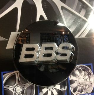 Bbs Black Wheel Center Cap 3D With Silver Letters 0923221